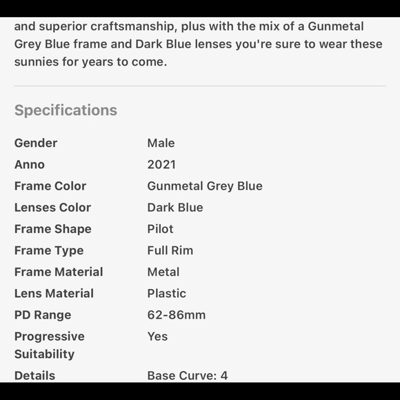 BURBERRY UNISEX GUNMETAL DARK BLUE PILOT AVIATOR LOGO SUNGLASSES - Picture 10 of 14